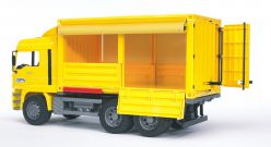 Грузовик DHL MAN с подъемным боковым тентом и сменными контейнерами