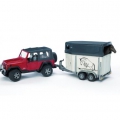 Джип WRANGLER c прицепом для лошади