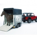 Джип WRANGLER c прицепом для лошади